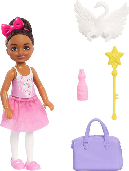 Barbie Toys Chelsea Ballerina Set, Career Brunette Small Doll