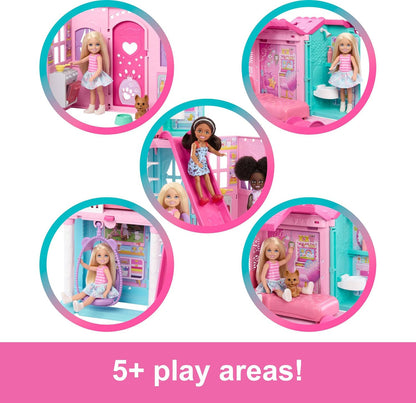 Barbie Chelsea Toy Dollhouse with 15+ Accessories