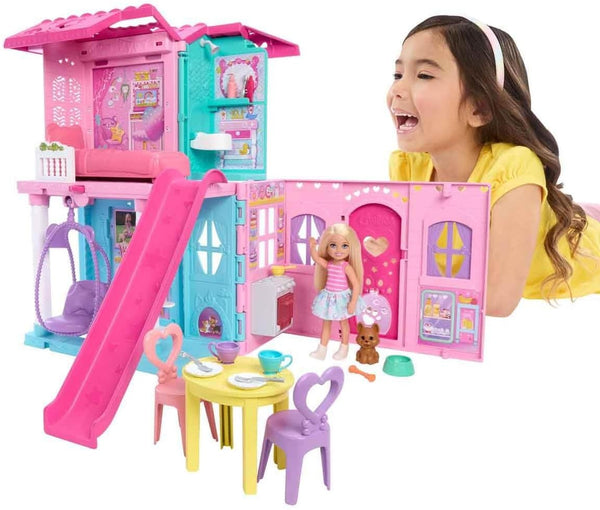 Barbie Chelsea Toy Dollhouse with 15+ Accessories