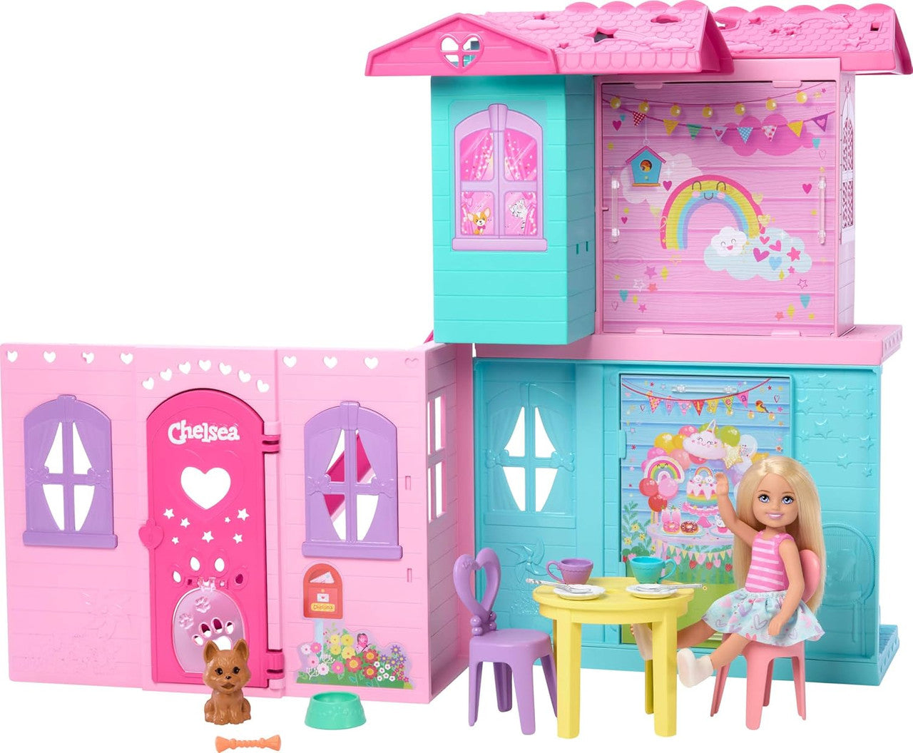 Barbie Chelsea Toy Dollhouse with 15+ Accessories