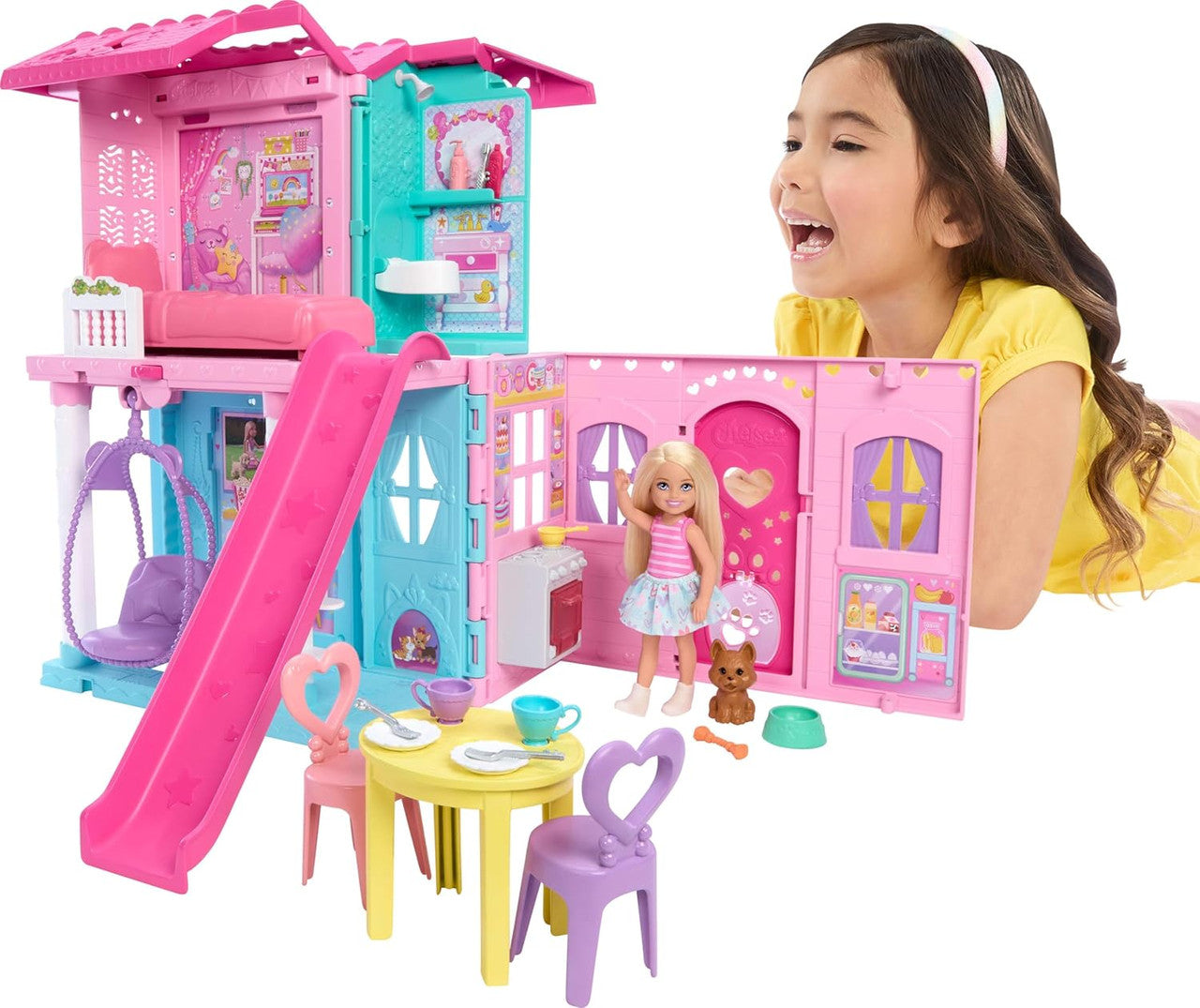 Barbie Chelsea Toy Dollhouse with 15+ Accessories