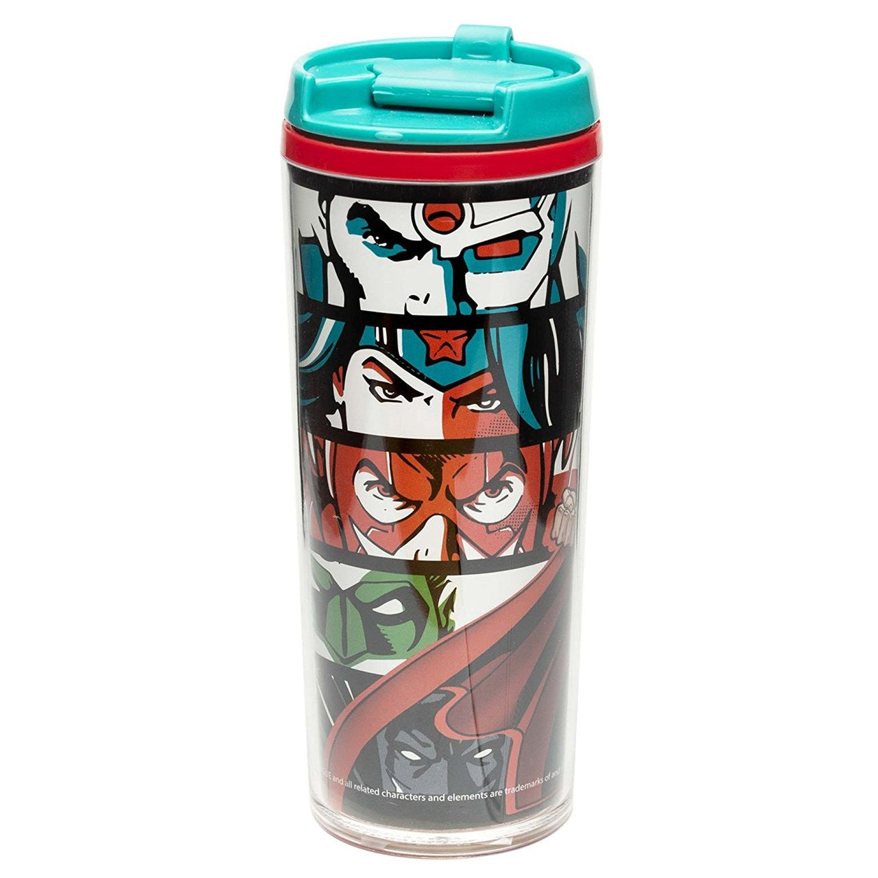 Zak! Designs Insulated Travel Mug featuring Superman  & Justice League Graphics