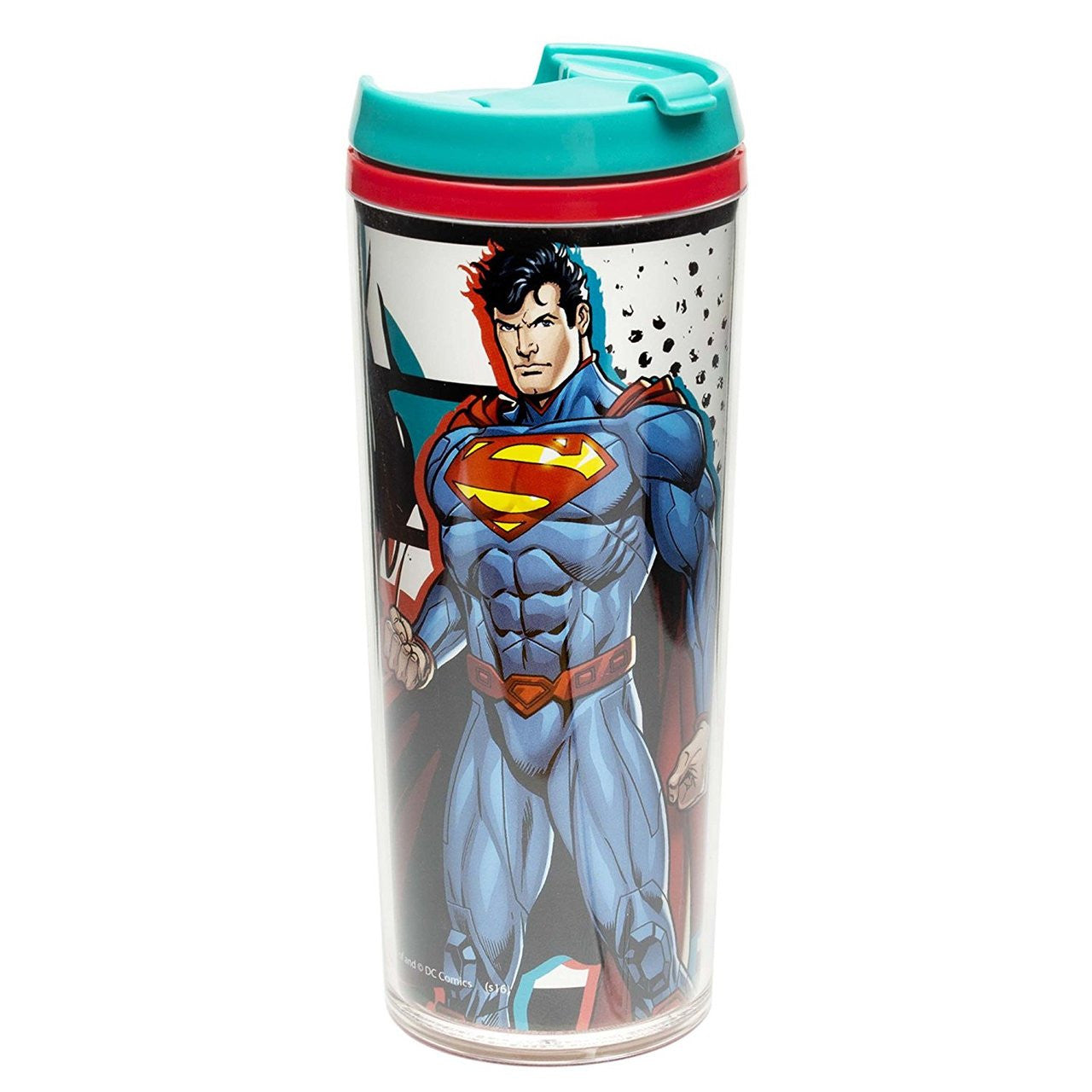 Zak! Designs Insulated Travel Mug featuring Superman  & Justice League Graphics