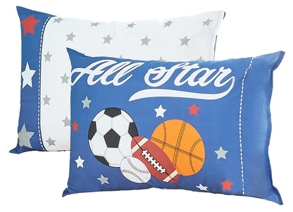 EVERYDAY KIDS 3-Piece Toddler Sheet Set - Jungle Sports