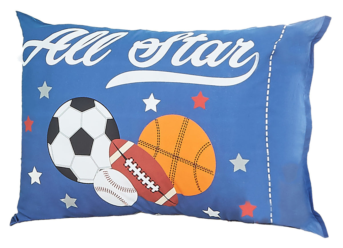 EVERYDAY KIDS 2-Pack Standard Size Pillowcases - Jungle Sports