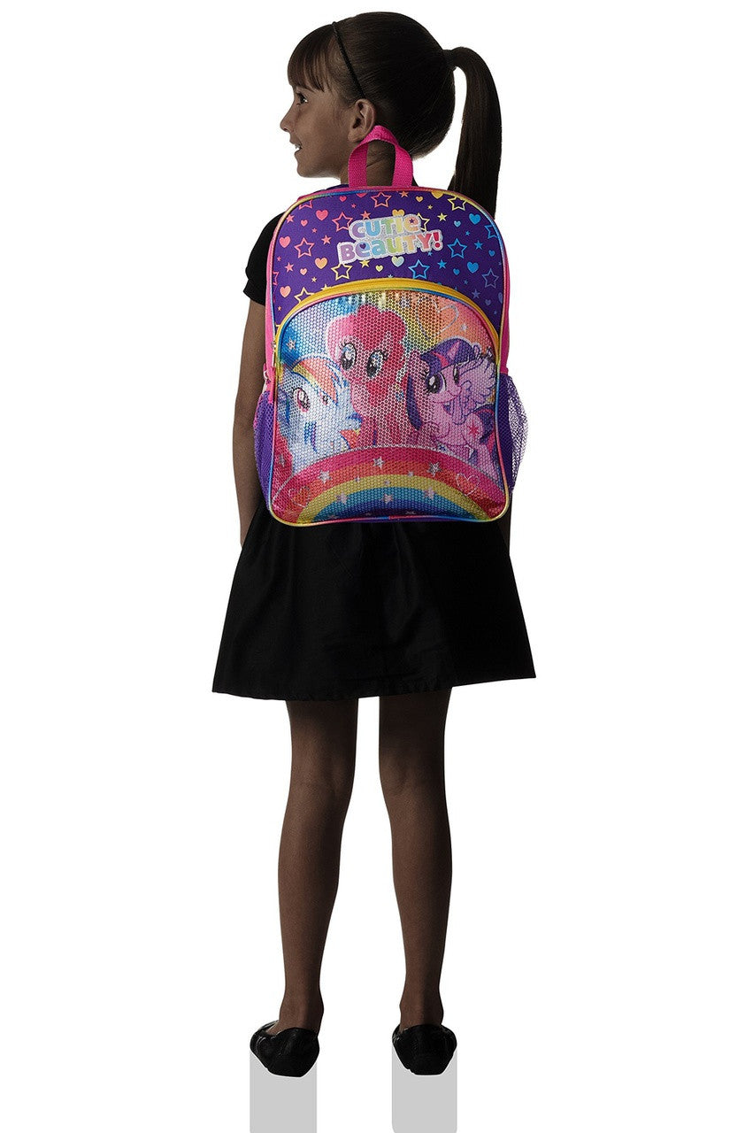 My Little Pony Kid's "Rainbows Sequins" 16-Inch Backpack
