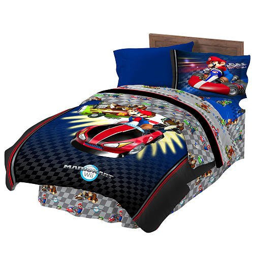 Super Mario "Full Speed" Full Comforter Set