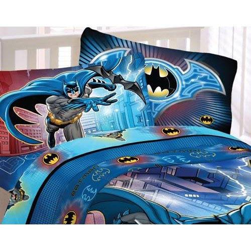 Batman 'Lightning Night' Twin Bed Sheet Set