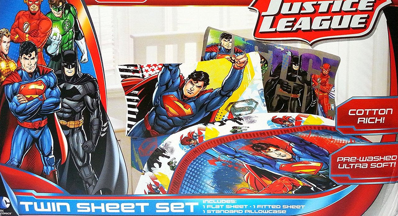 Justice League Twin Sheet Set