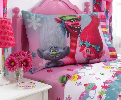 Dreamworks Trolls "Show Me a Smile" Twin Sheet Set