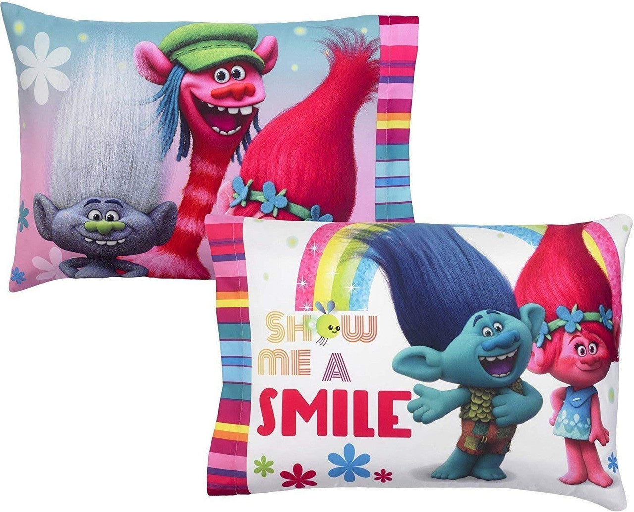 Dreamworks Trolls "Show Me a Smile" Twin Sheet Set
