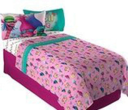 Dreamworks Trolls "Show Me a Smile" Twin Sheet Set