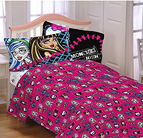 Monster High 3 Piece Twin Sheet Set