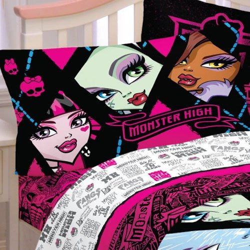 Monster High "Dolls Ghouls Back" 4pc Full Sheets Set