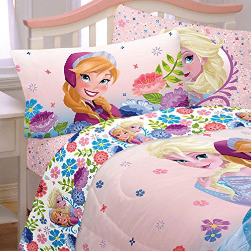 Disney Frozen 'Summer Flowers' Full Size Sheet Set