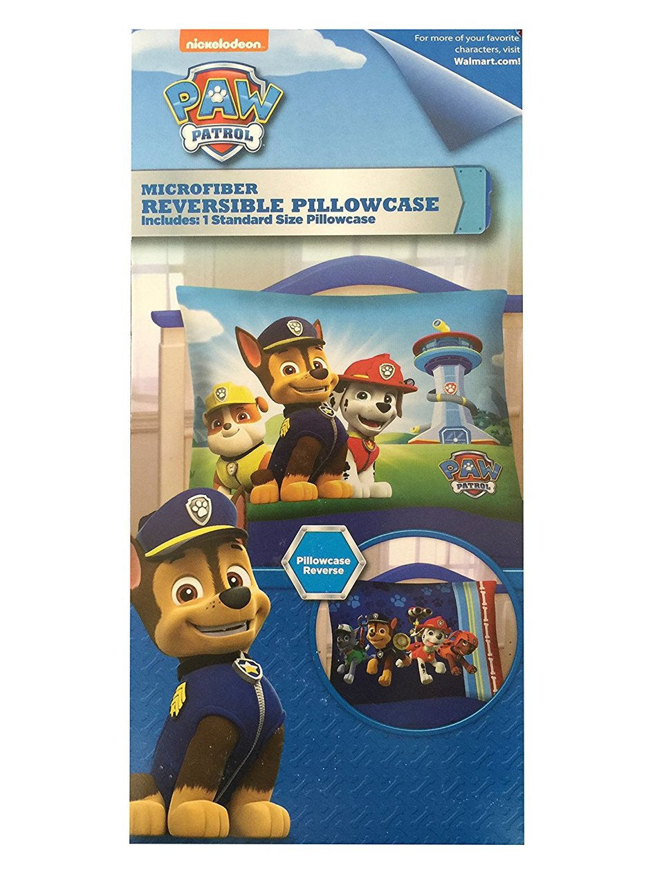 Paw Patrol 'Top Puppy' Reversible Pillowcase