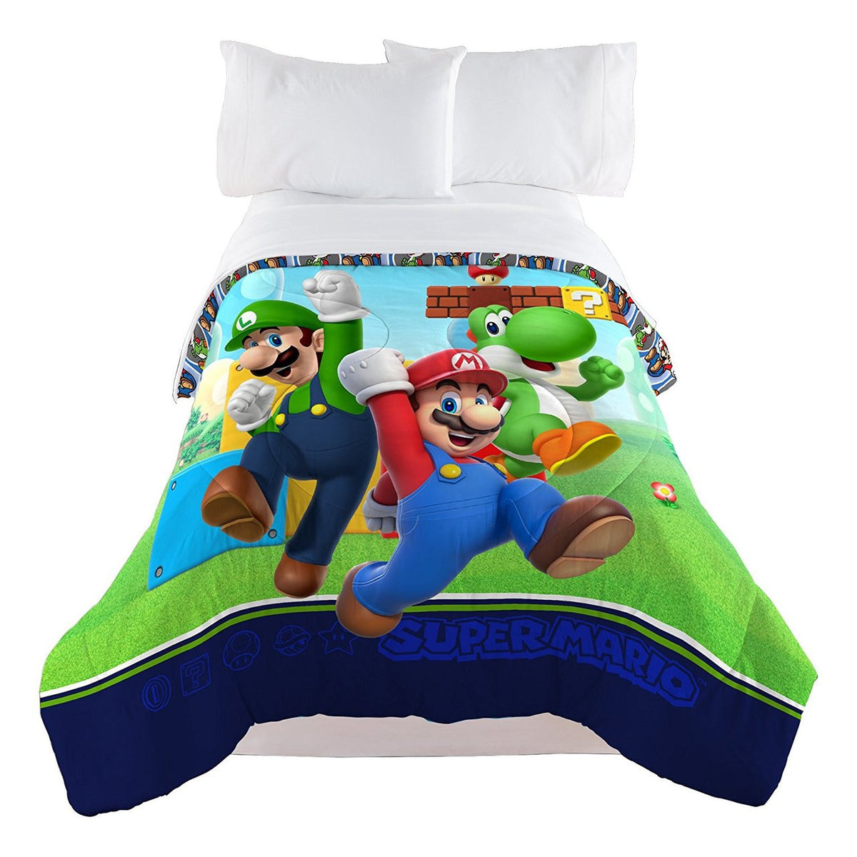 Nintendo Super Mario Trifecta Fun Twin Comforter – Kids Warehouse