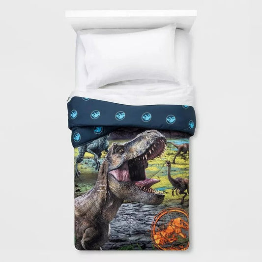Jurassic World Twin Reversible T - Rex Comforter