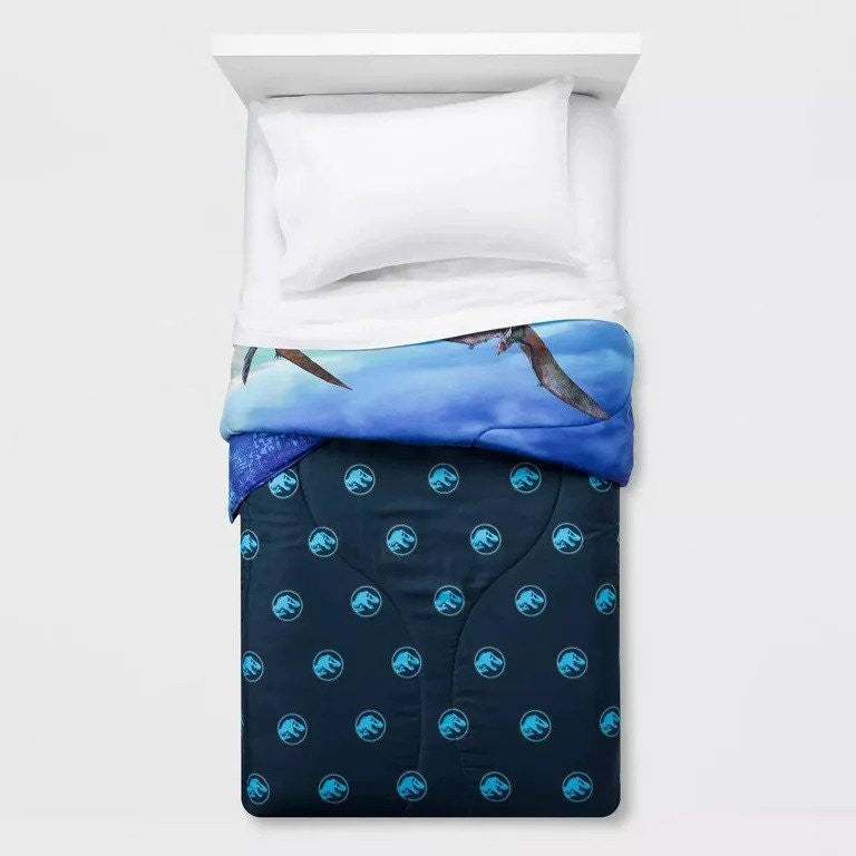 Jurassic World Twin Reversible T - Rex Comforter