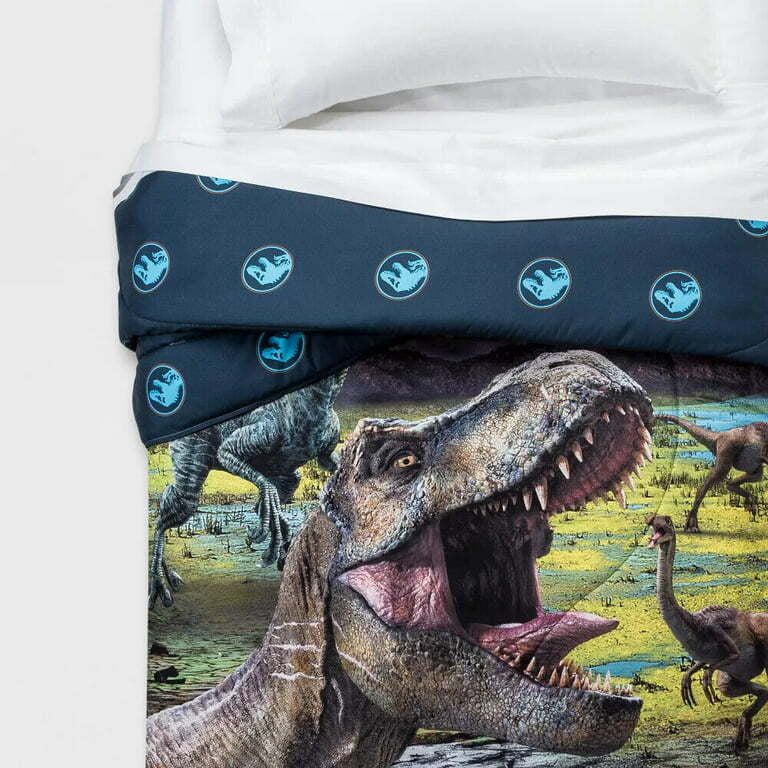 Jurassic World Twin Reversible T - Rex Comforter