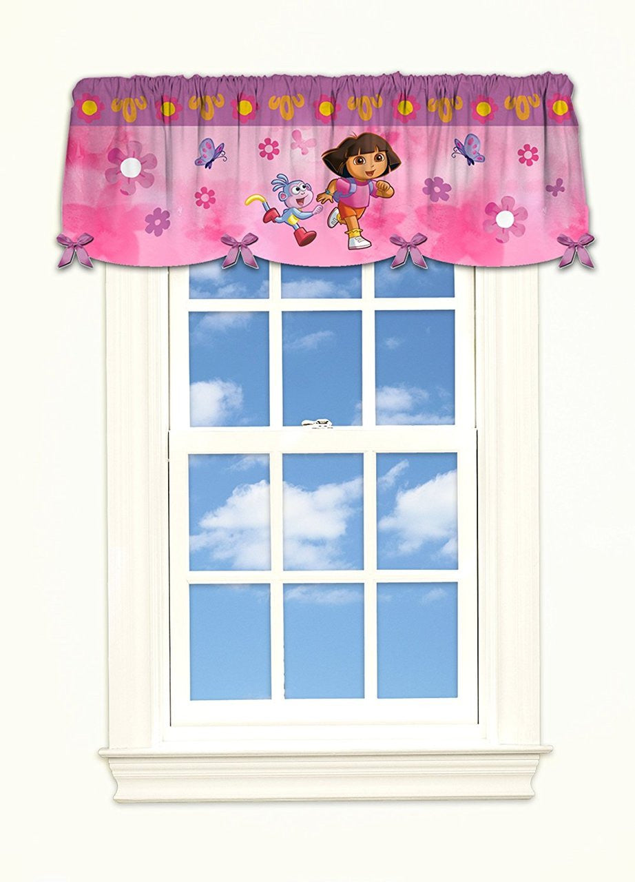 Dora the Explorer 'Day Camp' Satin Valance