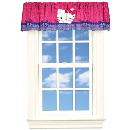 Hello Kitty 'Peek-A-Boo' Satin Window Valance