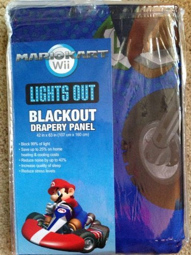 Nintendo Super Mario Blackout Drapery Panel