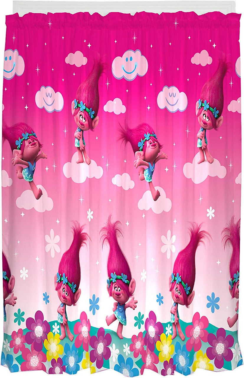 Trolls Jumping Rainbows Drapes
