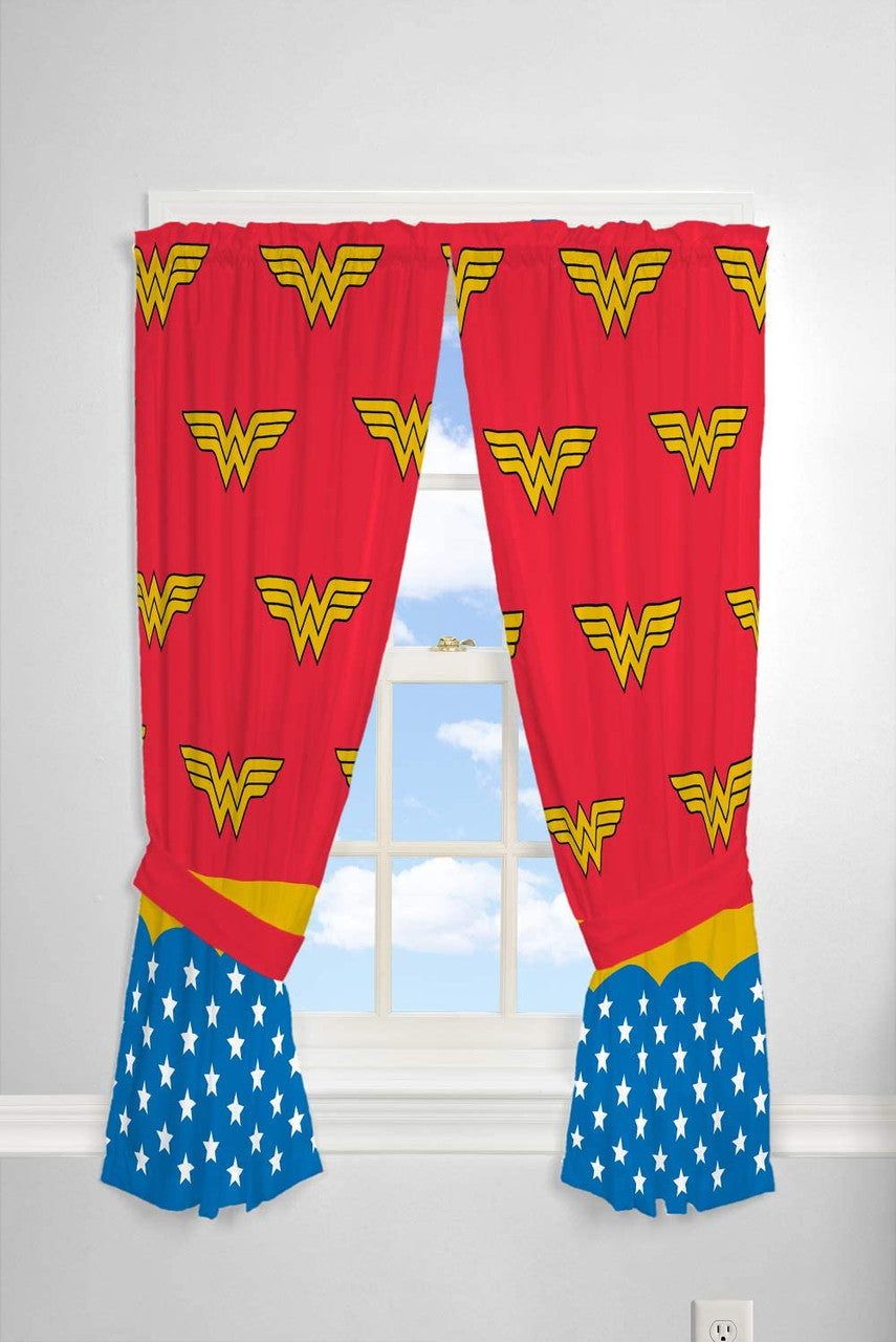 Wonder Woman Window Curtains