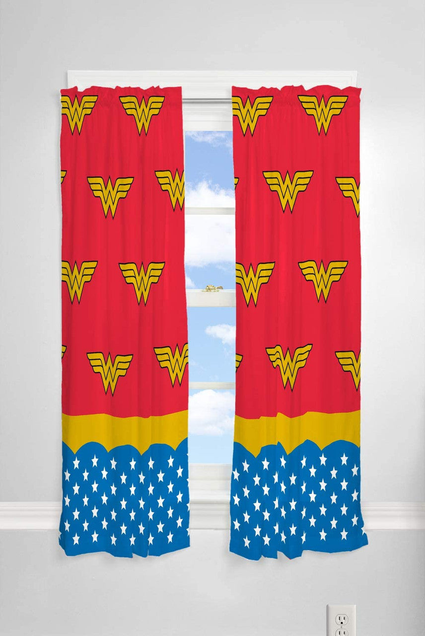 Wonder Woman Window Curtains
