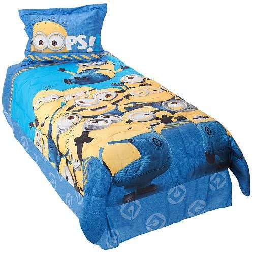 Despicable Me - Minions "Mishap" - Twin Comforter Set - Blue