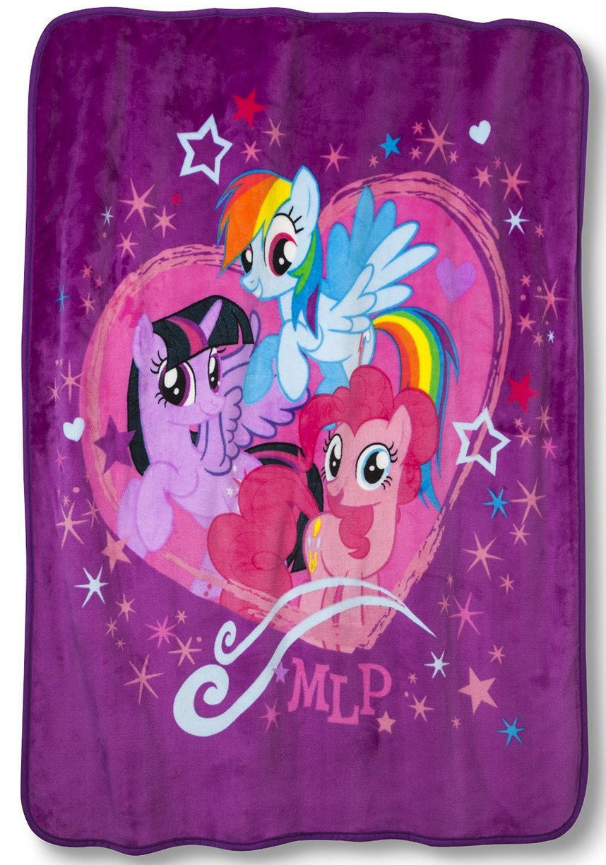 My Little Pony Throw Blanket with Canvas Tote Set