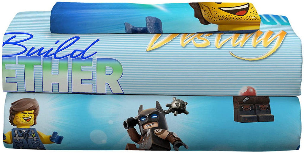 Lego Movie 2 Twin Sheet Set in Blue