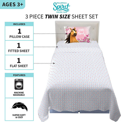 Spirit Live Freely Twin Sheet Set