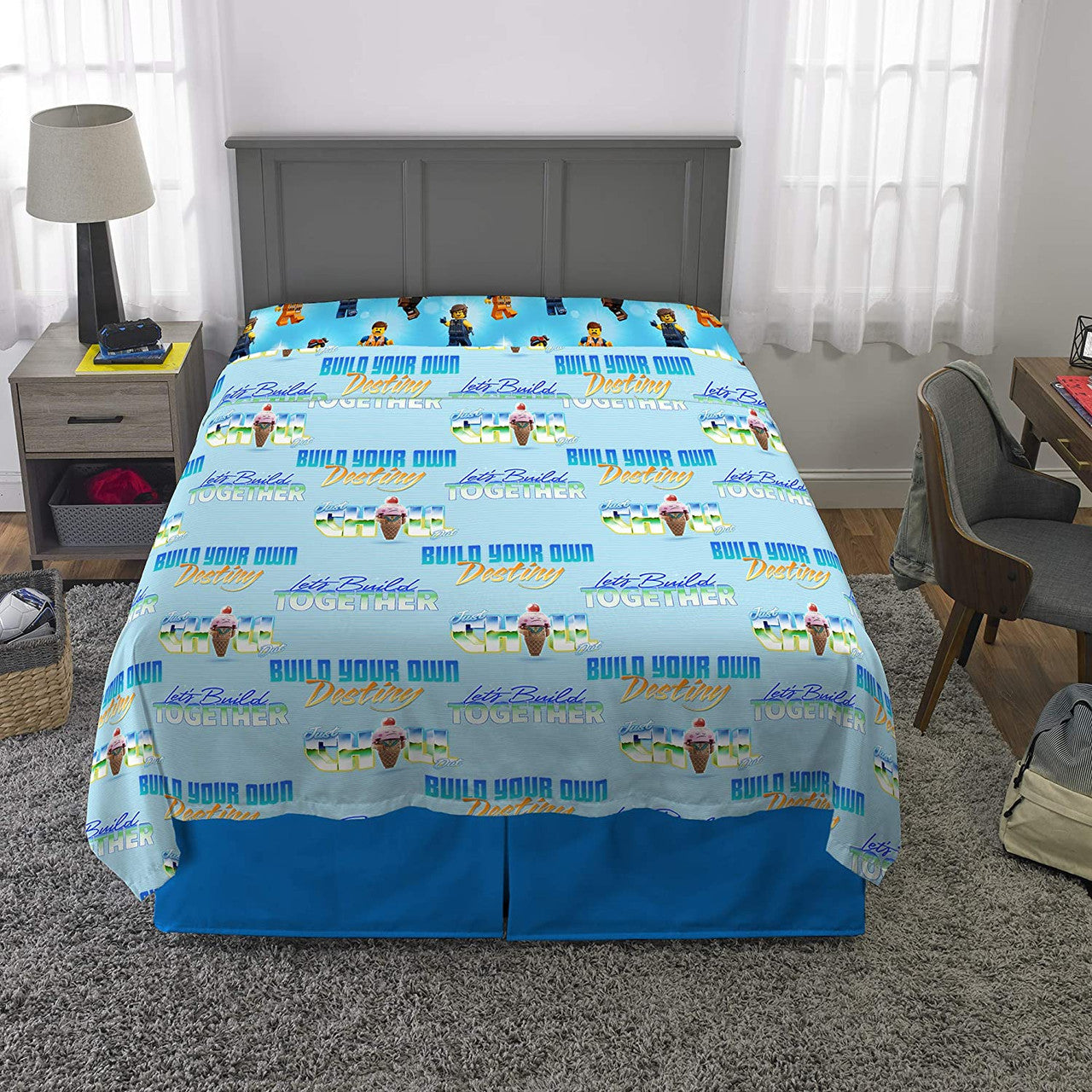 LEGO Movie 2 'Let's Build Together' Full Size Sheet Set