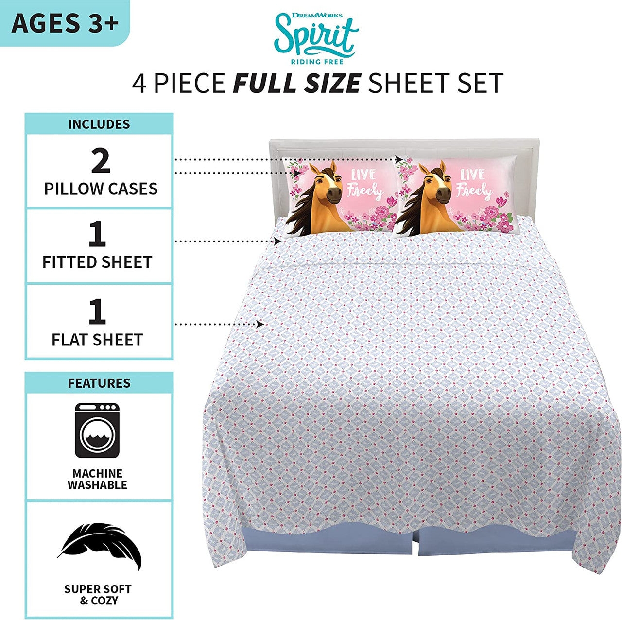 Spirit Live Freely Full Sheet Set
