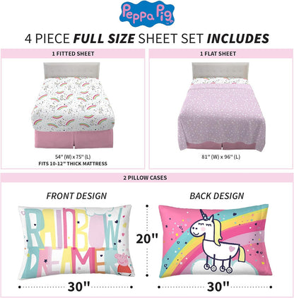 Peppa Pig Full Sheet Set