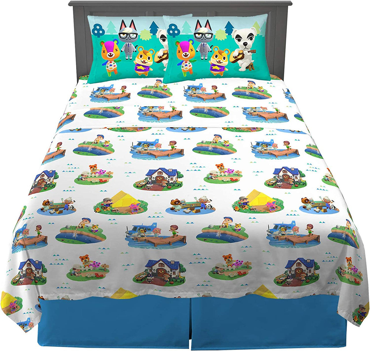 Animal Crossing Gone Camping Full Sheet Set