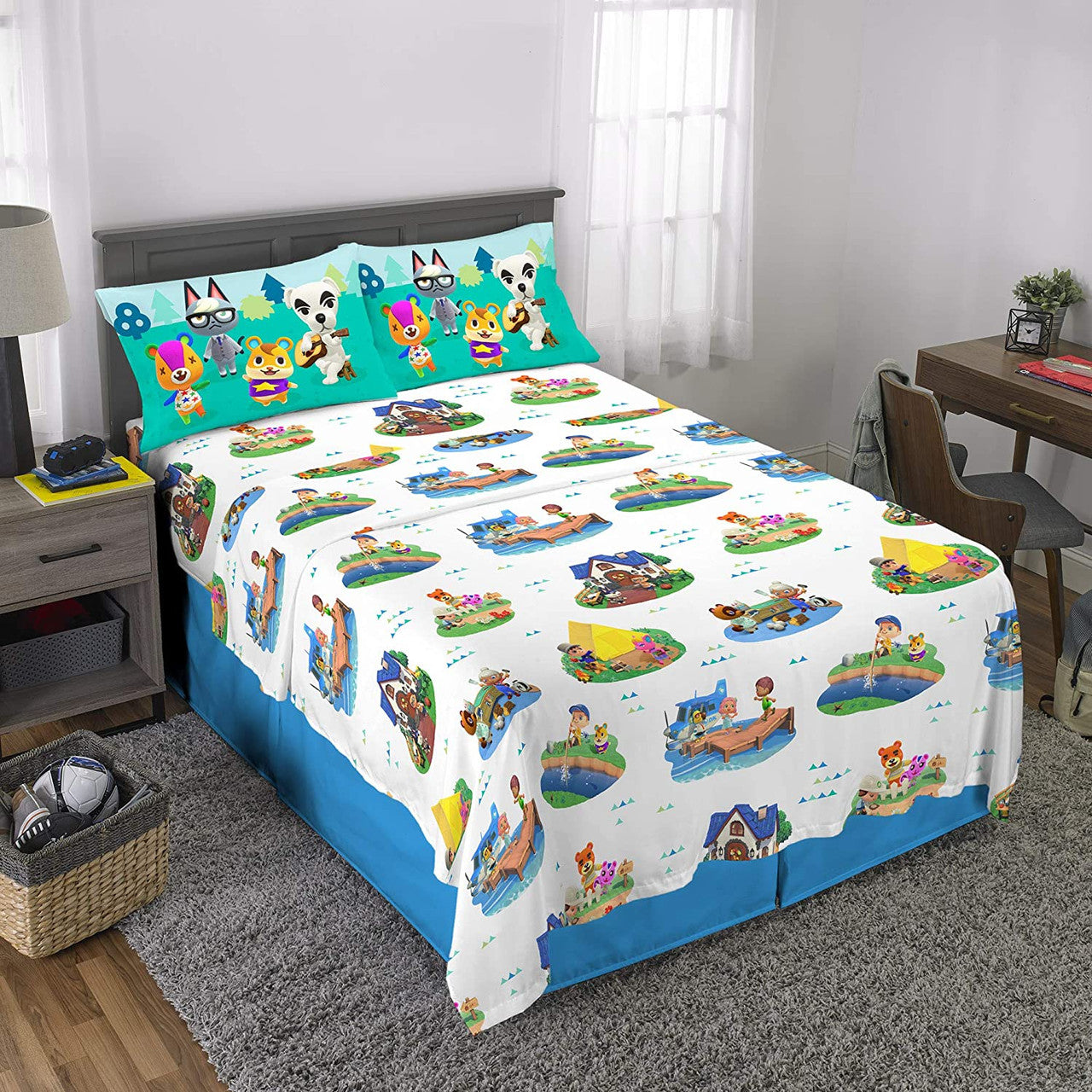 Animal Crossing Gone Camping Full Sheet Set
