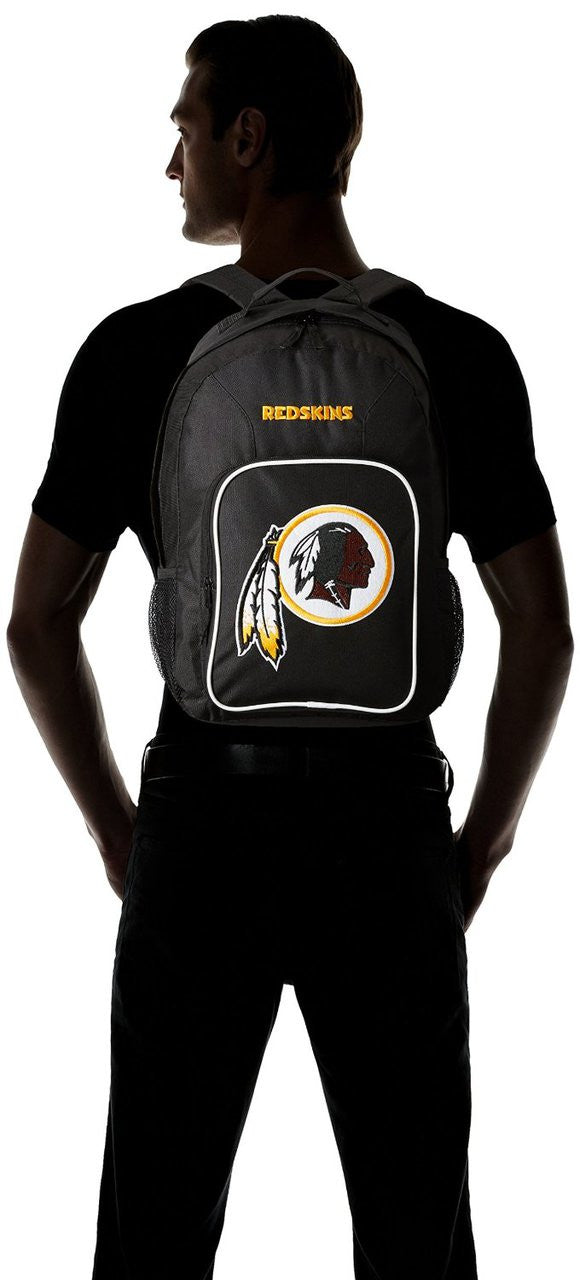 NFL Washington Redskins Black Southpaw Backpack