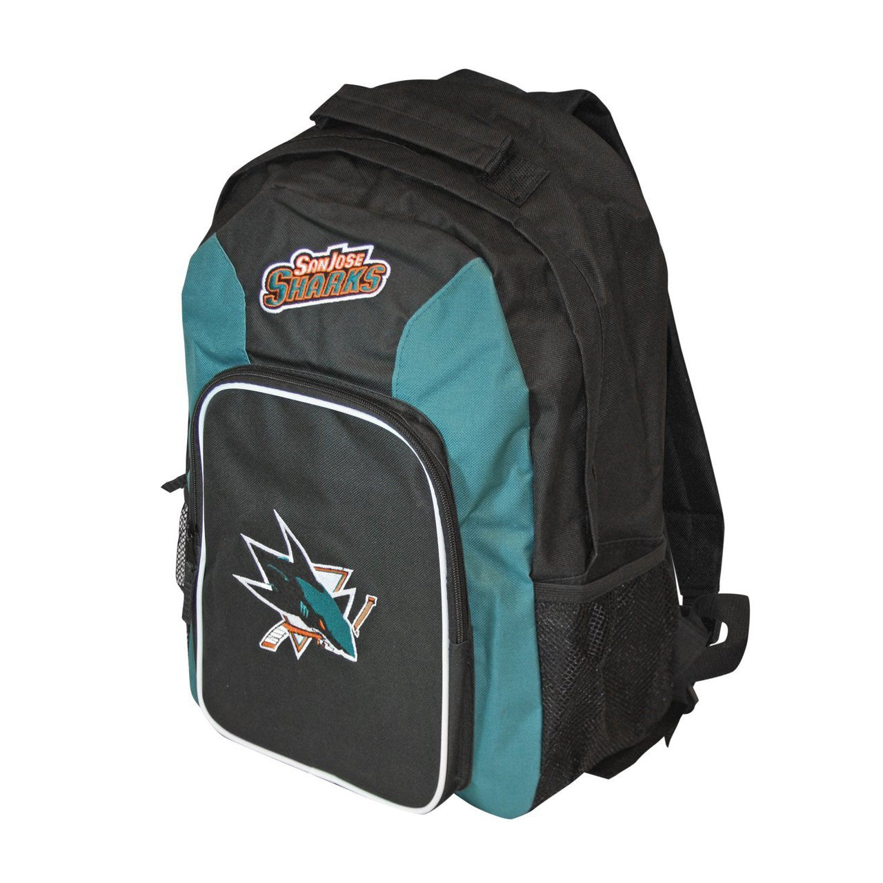 NHL San Jose Sharks Southpaw Backpack, 18-Inch, Black