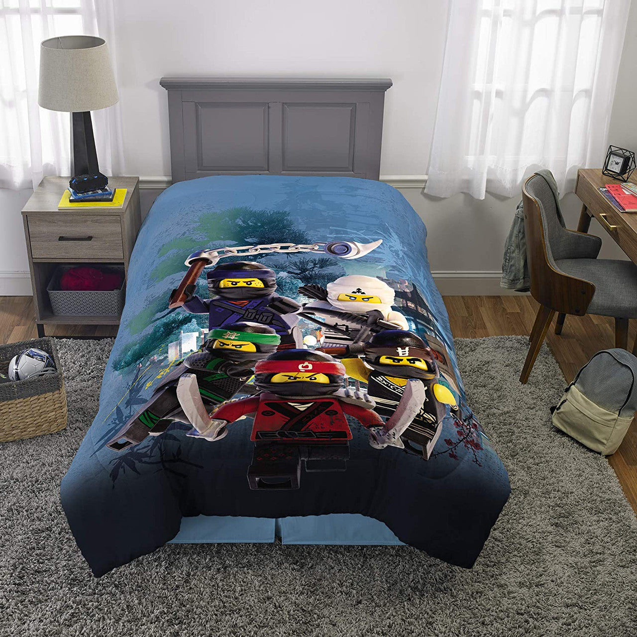 LEGO Ninjago Warriors Twin/Full Reversible Comforter