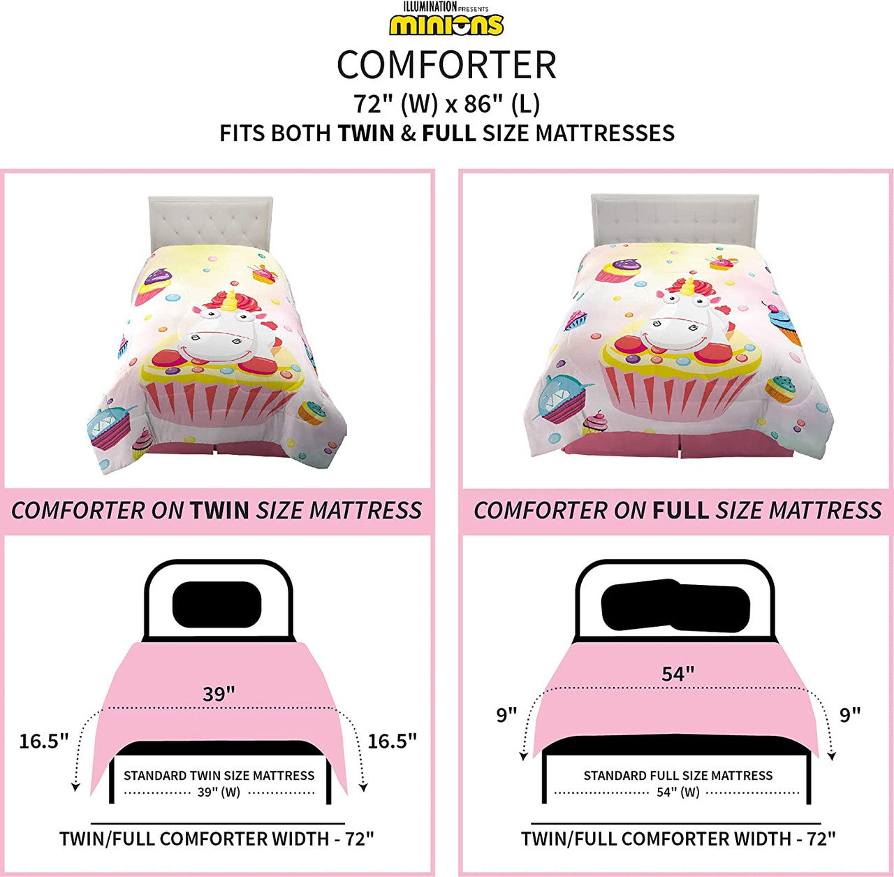 Despicable Me Fluffy Twin/Full Comforter