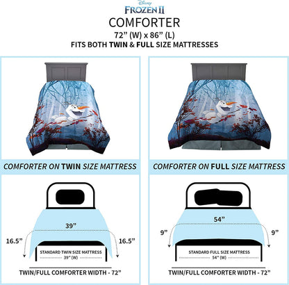 Disney Frozen 2 Olaf Twin/Full Comforter