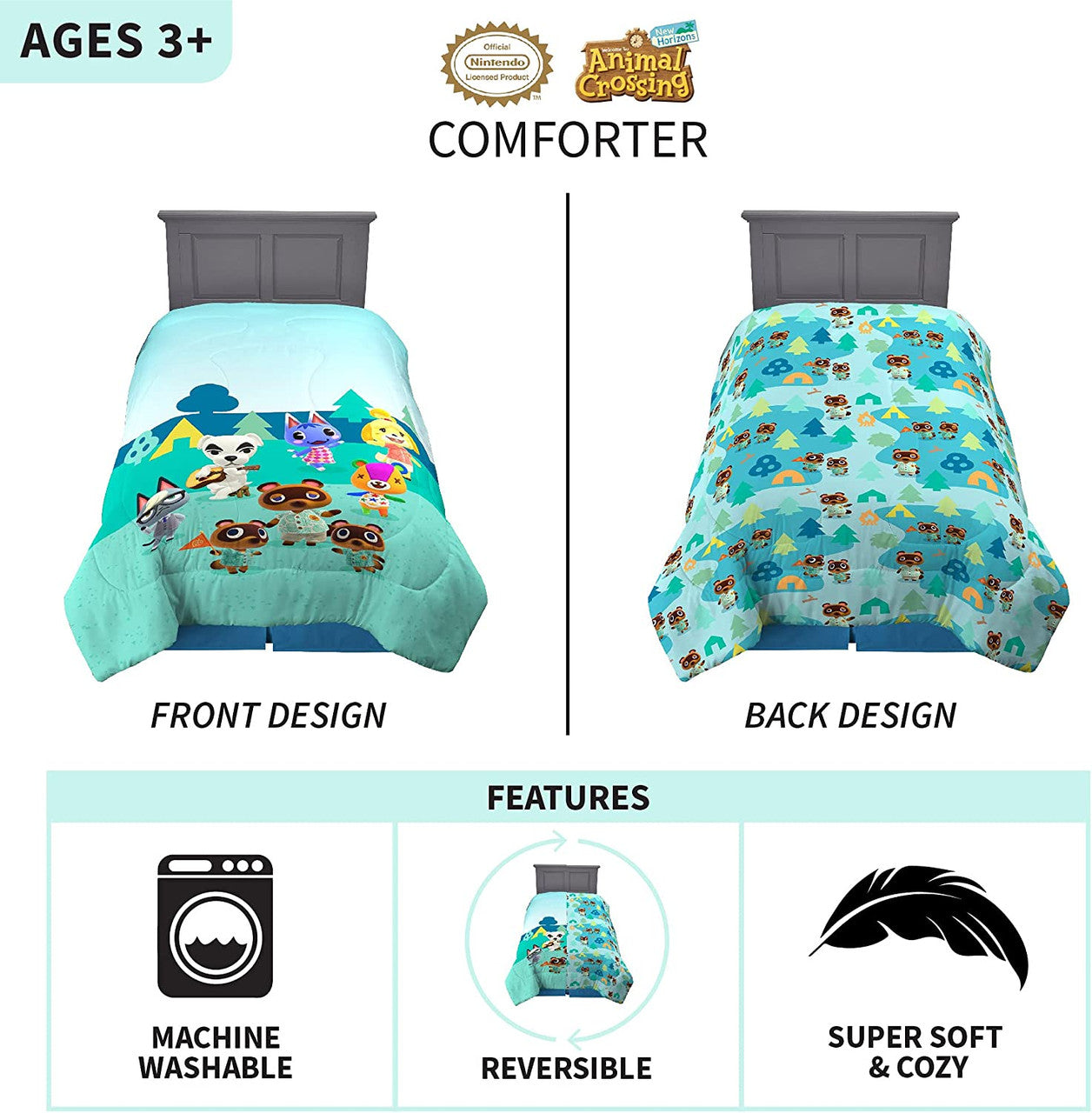 Animal Crossing Twin/Full comforter