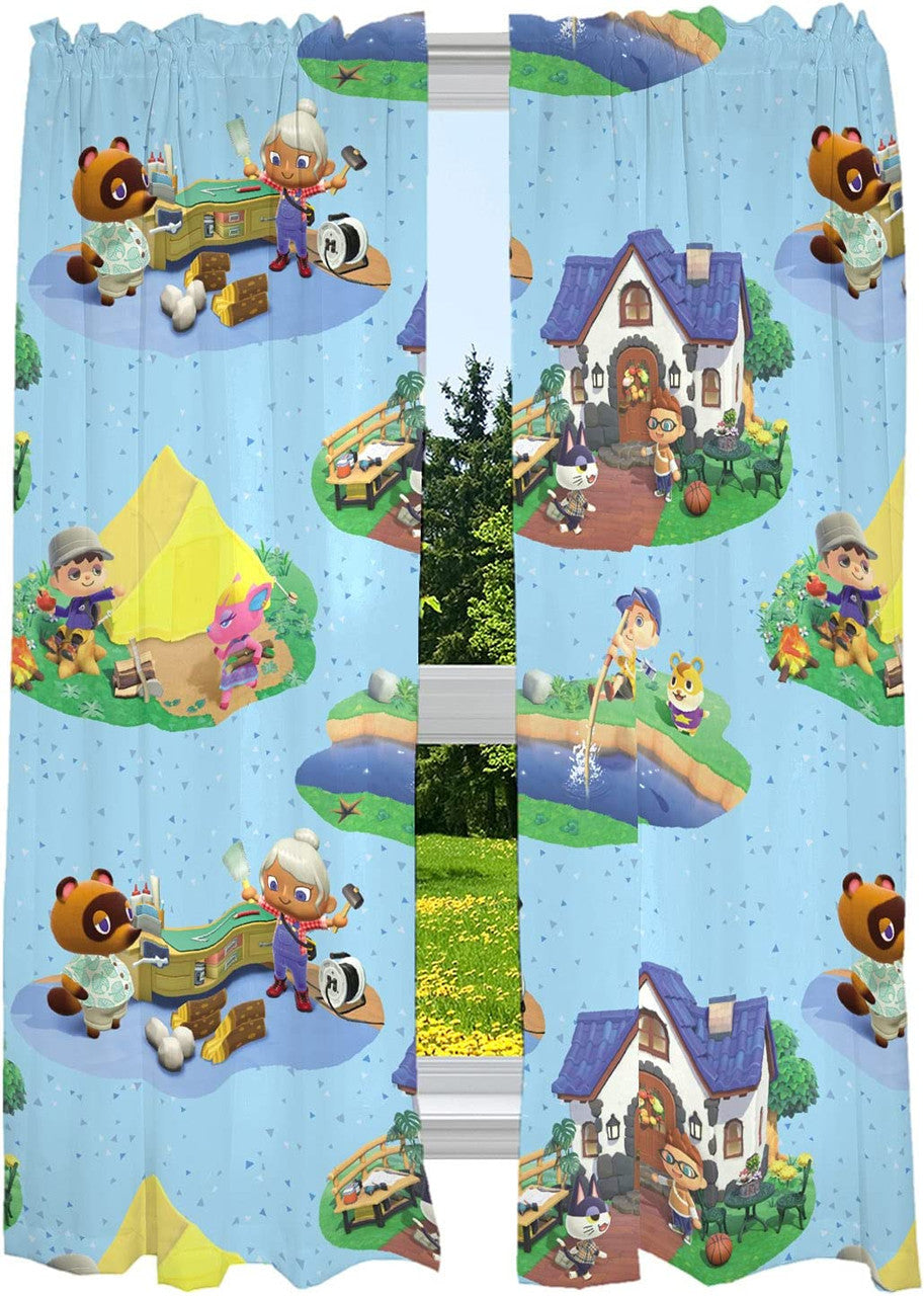Animal Crossing Window Panels, 82 in x 63 in