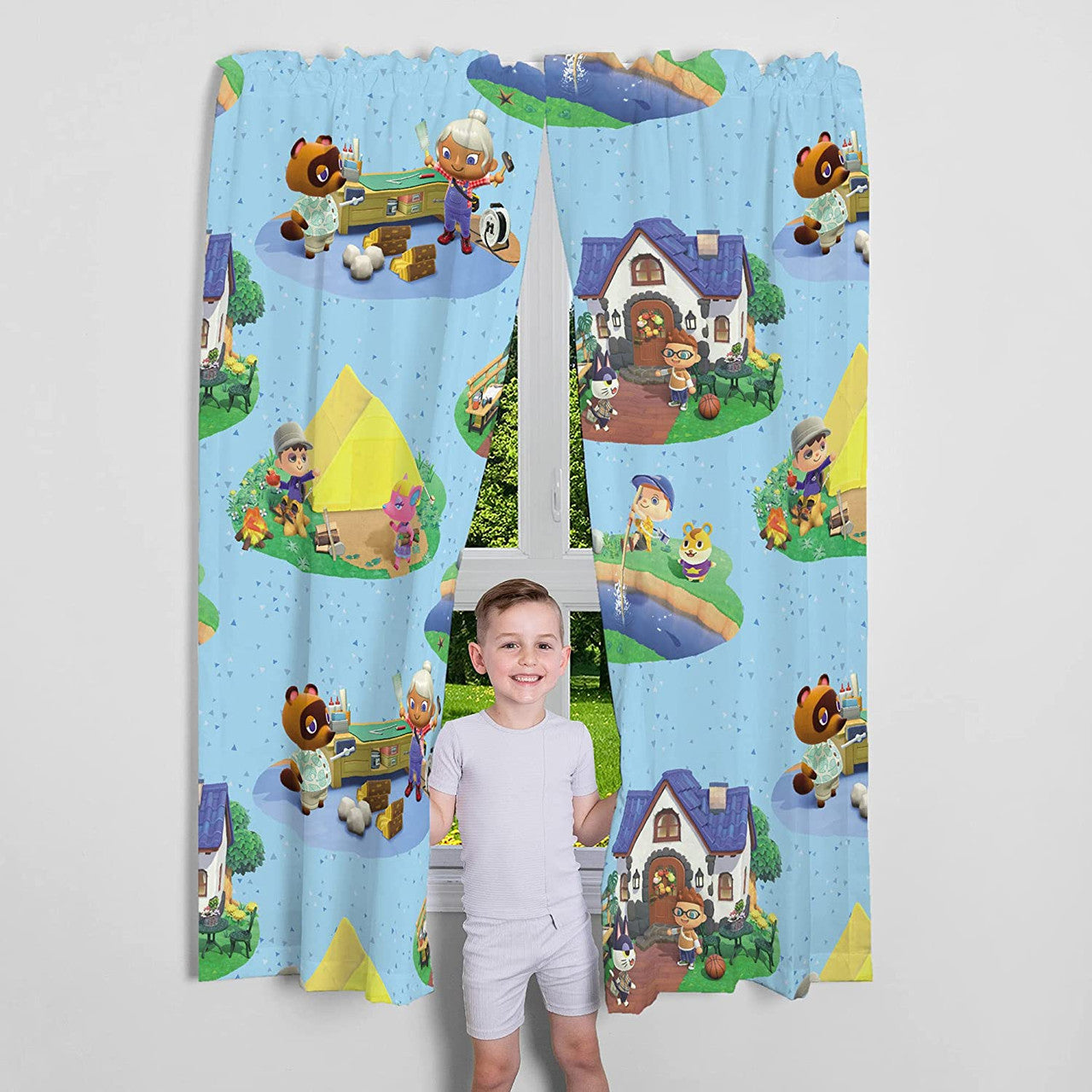 Animal Crossing Window Panels, 82 in x 63 in