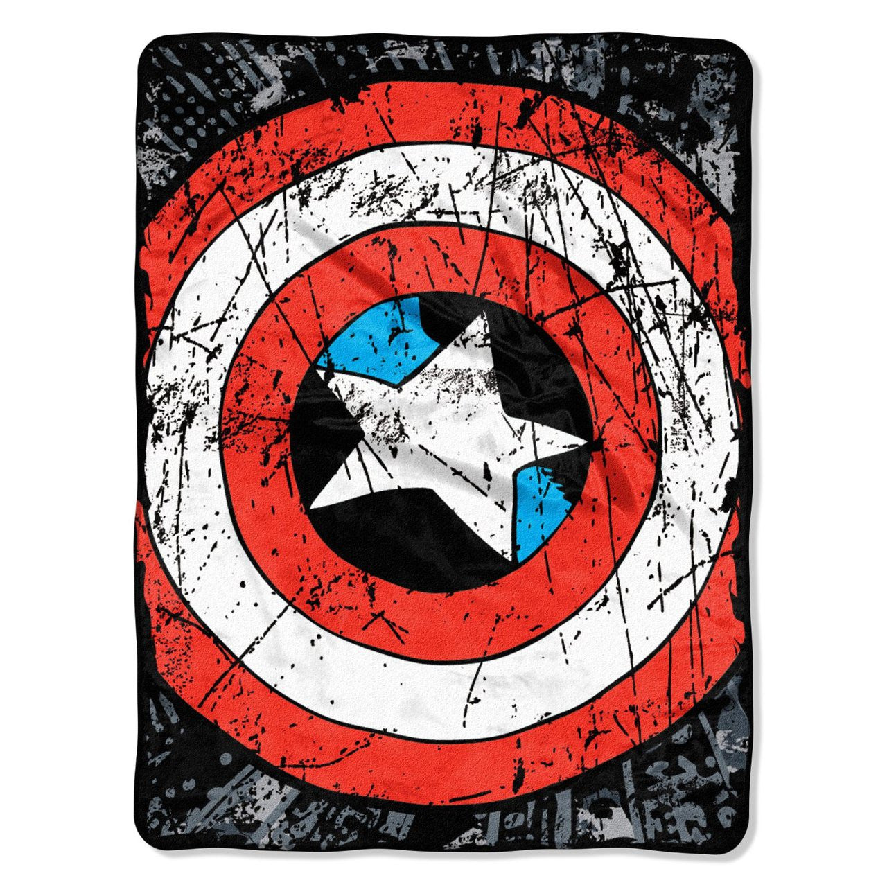Marvel Heroes Avengers Battle Shield Plush Throw Blanket