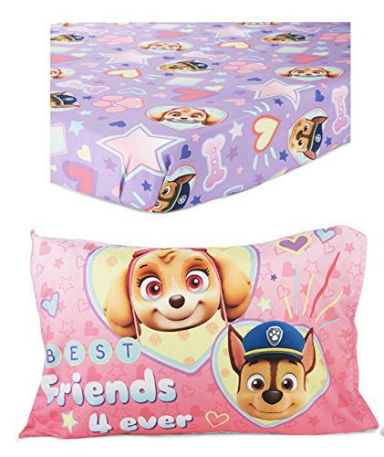 Paw Patrol Skye Toddler Bed Sheet and Pillowcase Case Set