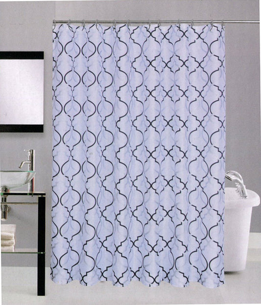 Avenue Home Fashion Palace Shower Curtain (White)